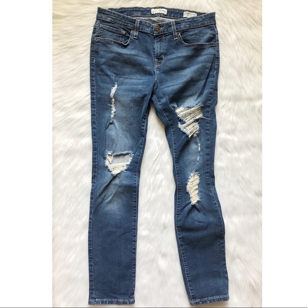 Guess Medium Rise Skinny “Sarah Fit” Jeans